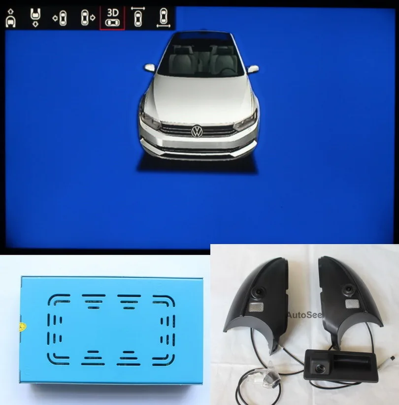 Для VW lamterando amont 360 градусов камера наблюдения за круглым обзором птичий глаз DVR с