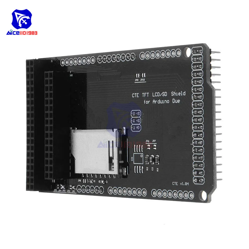 Плата расширения TFT/SD для Arduino DUE 2 8 дюйма 3 дюйма|ЖК-модули| |