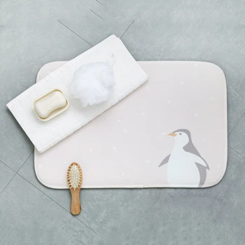 

Household Bathroom Non-Slip Mat Thick Polyester Carpet Kitchen Toilet Floor Decoration Bathroom Accessories