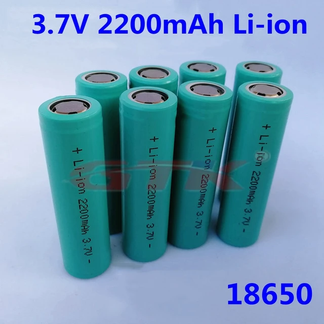 Batterie rechargeable 18650 Li-Ion 2200 mAh 3.7V