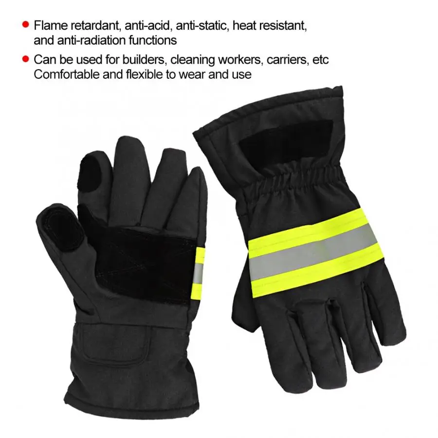 Fireproof Anti-Fire Equipment Heat-Resistant Fire Retardant Firefighters Protection Gloves