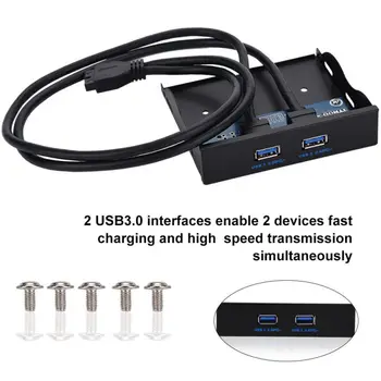 

2 Ports USB 3.0 Back Panel Expansion Bracket to 20Pin Header Cable For Desktop Computer PC