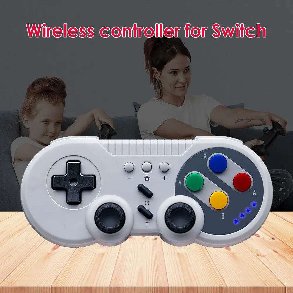 Wireless Gamepad Controller Portable Handheld Joystick Game Console for Nintendo Switch PC Dual Motor Vibration Turbo