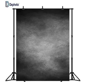 

DePhoto Retro Art Black and Grey Portrait Photo Seamless Vinyl Photography Backdrop Background Studio Prop PGT043