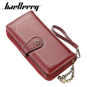 

2020 New Style Clover Multi-functional WOMEN'S Wallet Card Holder-Style Buckle Korean-style Mobile Phone Bag