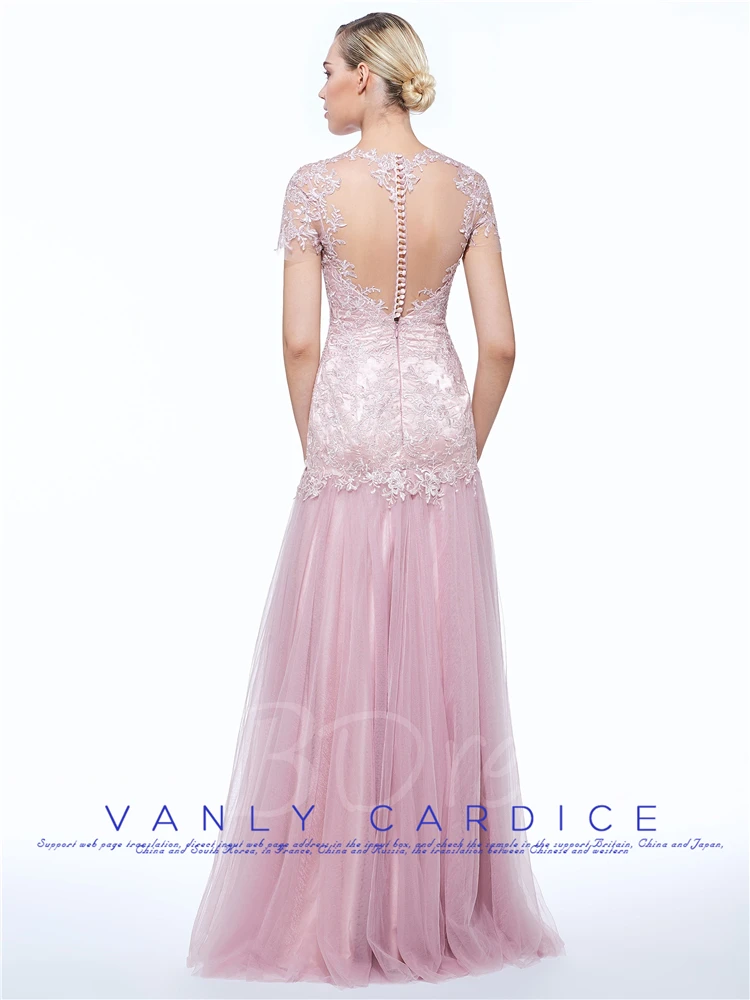 Сексуальная прозрачная задняя часть, ; robe de soiree courte сари michael korns продается розовый тюль вечернее платье для мамы; обувь под свадебное платье для невесты