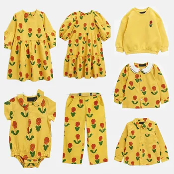 

Pre-sale of 2020 autumn and winter new MR series full print flower dress daily casual dress kids christmas dress