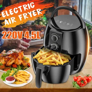 

Electric Air Fryer French Fries Chicken Cooker 220V 1350W 4.5L 80°C -200°C Timer Temperature Control Power Air Fryer
