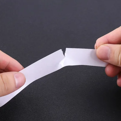 사무용품 강력점착 초박형 양면테이프 0.5cm 투명백색 양면테이프 12m