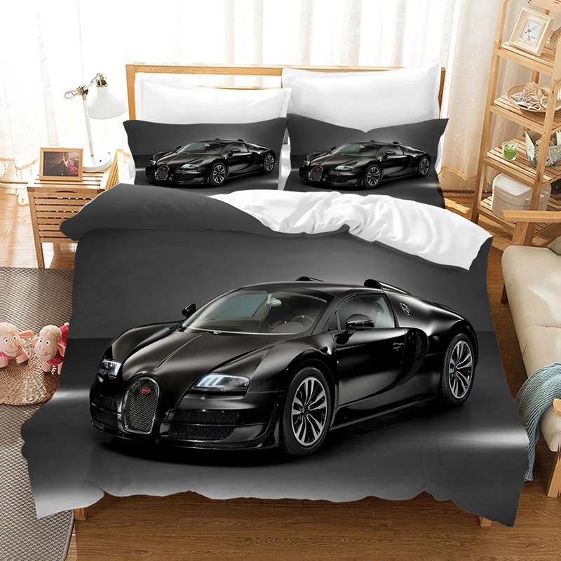 Роскошный набор постельного белья Supercar 3D, пододеяльник, постельное белье Bugatti, одеяло для гоночного автомобиля, Комплект постельного белья s, постельное белье(без простыни - Цвет: 13