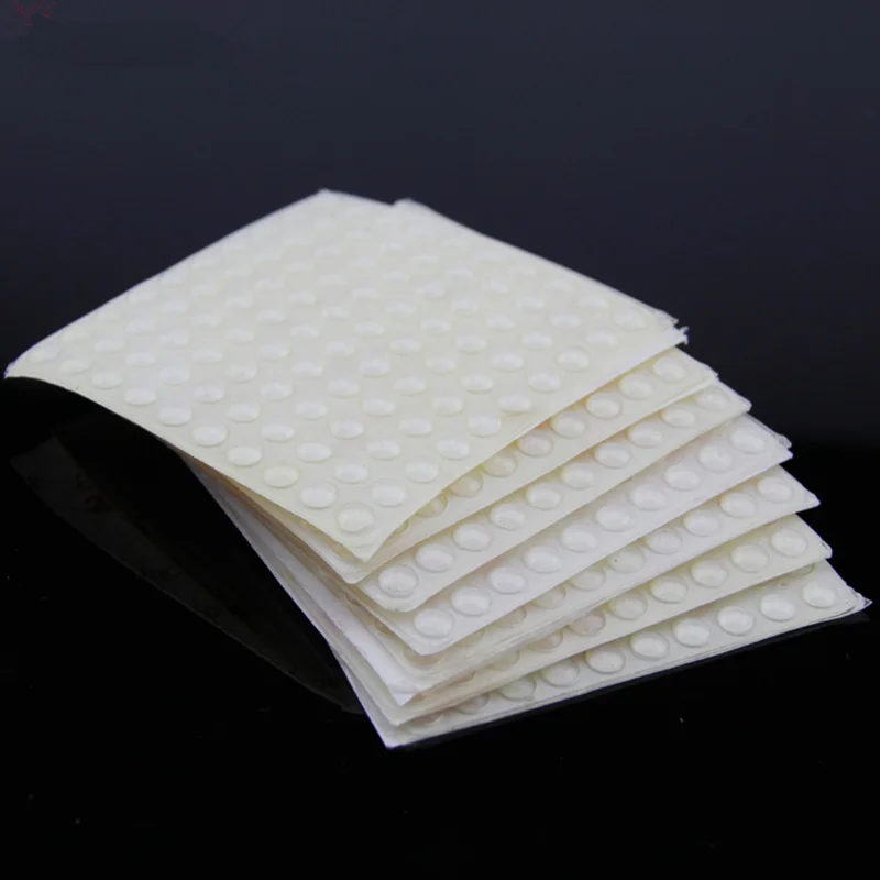 100 Pcs 8 x 3 mm Self Adhesive Round Silicone Rubber Bumpers Soft Transparent Black Anti Slip shock absorber Feet Pads Damper