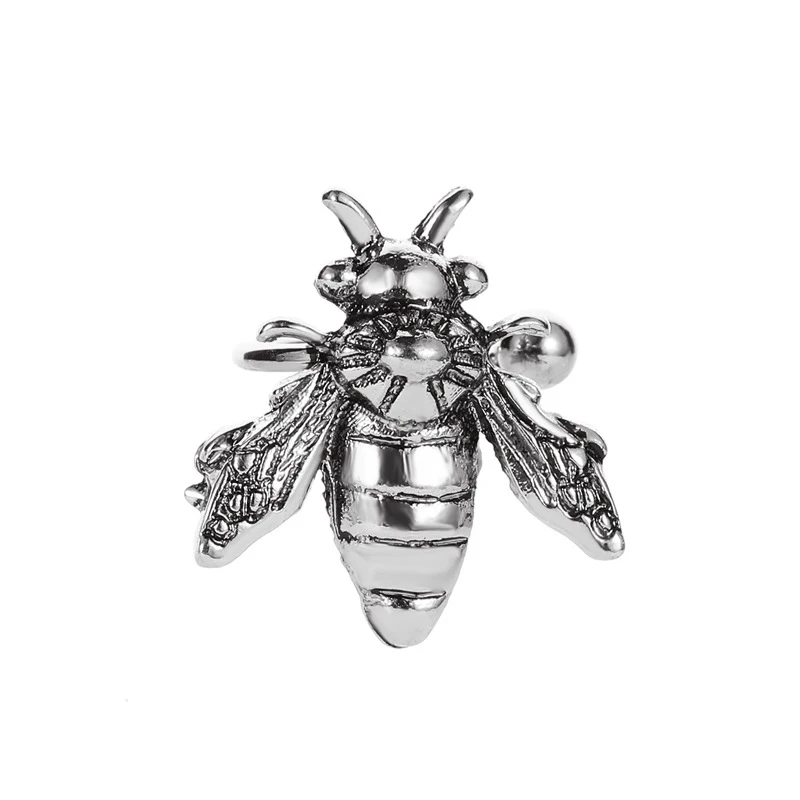 Modyle, 1 шт., клипсы, серьги козелок из нержавеющей стали, 2 кольца, запонки, клипсы, серьги, поддельные пирсинг, ювелирные изделия, Pendientes Mujer - Окраска металла: E02096