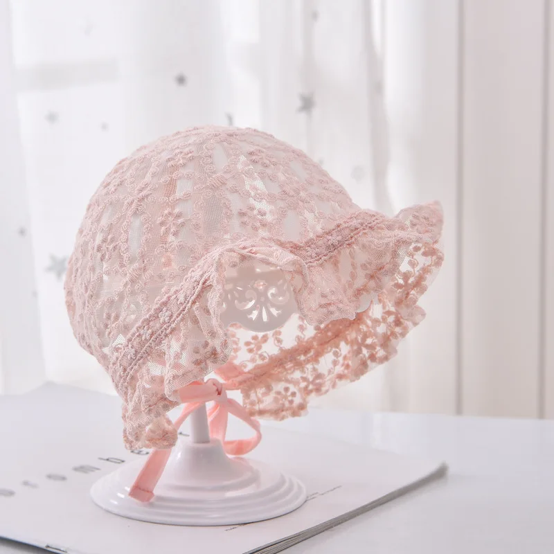 baby accessories doll	 Lace Baby Hat Flower Princess Newborn Girl Bucket Cap Solid Color Summer Infant Bonnet Hat Photography Props Baby Accessories boots baby accessories	