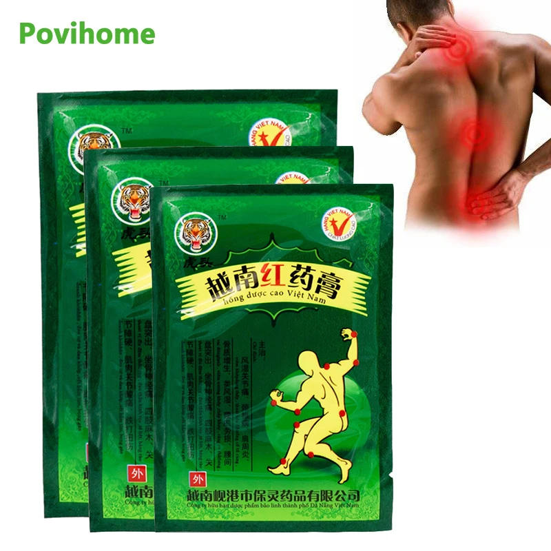 

48pcs/6 bags Pain Relief Patch Vietnam Red Tiger Balm Chinese Medical Neck Back Muscle Arthritis Plaster D3892