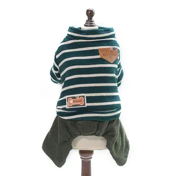 

Stripe Type Dog Clothes Comfortable Decorative Pets Coats Soft Cotton Dog Tops Fashion Autumn Winter Sweater