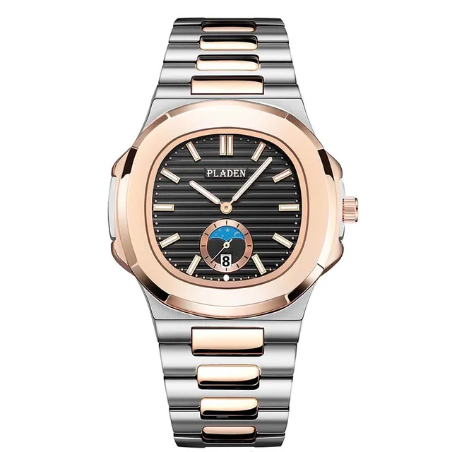 Square Men S Watches Blue Classic Designer Pladen Brand Watch For Men Moon Phase Stainless Steel Luminous Business Wristatch Quartz Watches Aliexpress