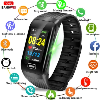 

2019 New Sport Watch Men Women Smart bracelet Heart rate wristband Blood pressure monitor Sport Mode Smart watch Fitness tracker