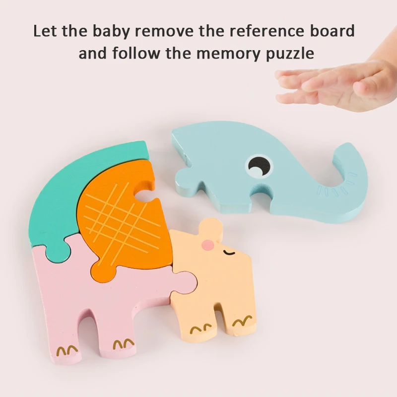 Новый 3D Деревянный пазл Обучающие Игрушки для раннего развития детский