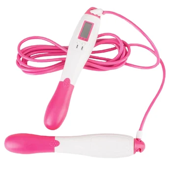 

Skipping Wire Fitness Equipment Workout Training Gym Portable Digital Counting Adjustable Length Jump Rope Cordless Weight Loss