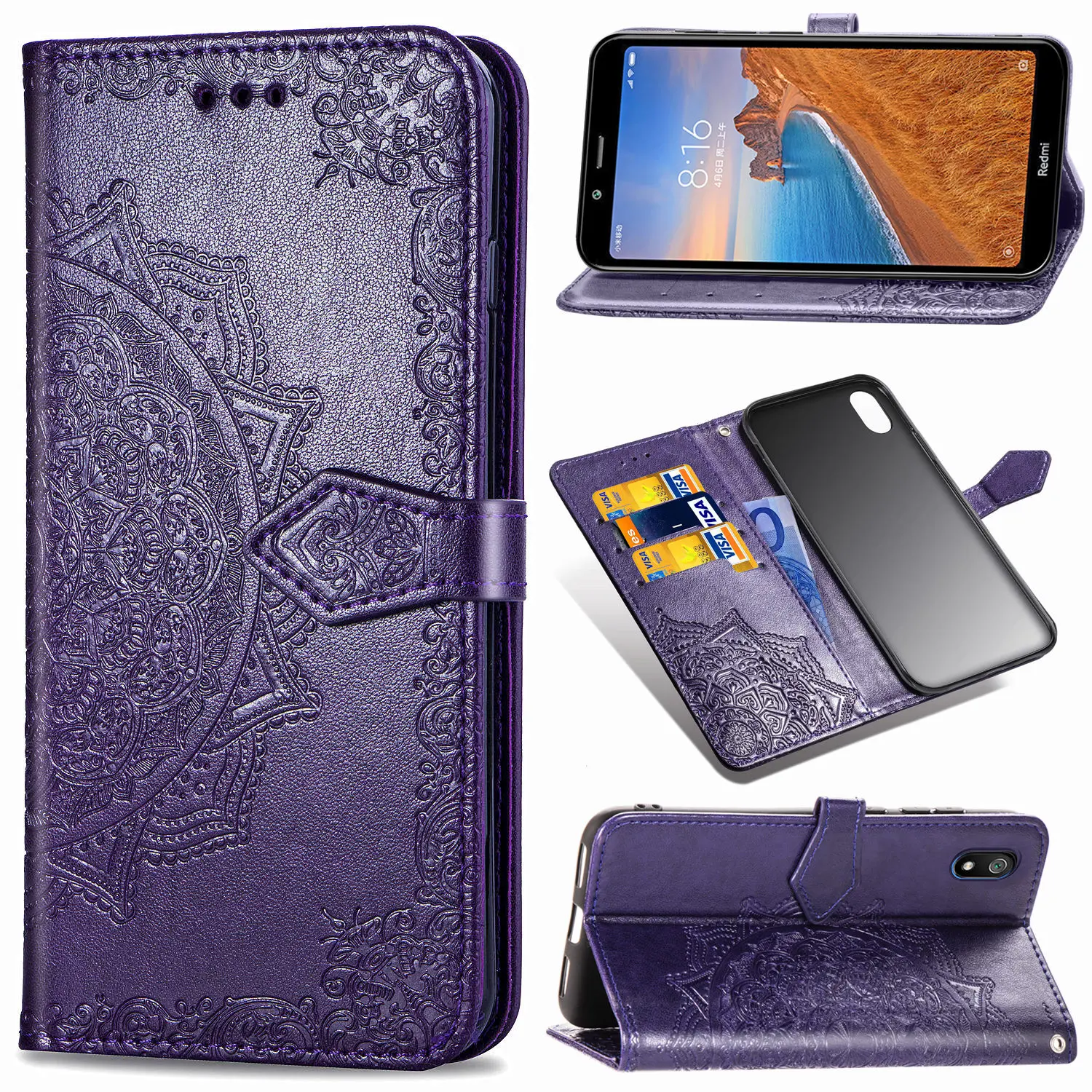 Чехол-книжка для Xiaomi Redmi Note 7 7A Go из искусственной кожи для Xiaomi Xiomi Redmi 7A Note 7 Note7 Pro, мягкий чехол-книжка из ТПУ