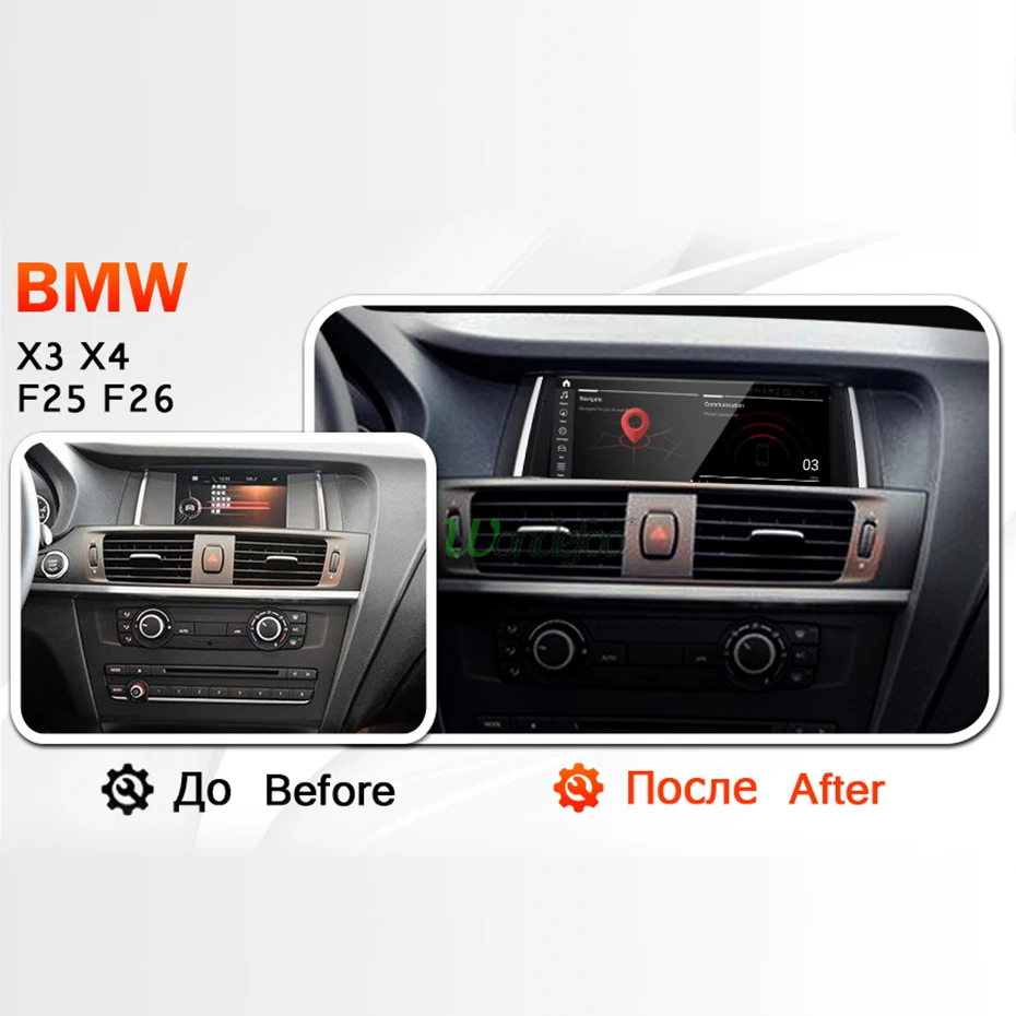 Clearance Android 9.0/7.1 IPS Screen 4G 64G Car Multimedia Radio for BMW X3 F25 X4 F26 2011- 2017 CIC NBT Glonass GPS Navigation no DVD 1