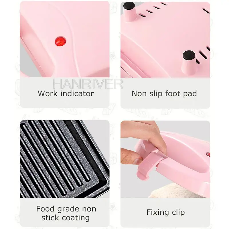 220V Multifunctional 650W Electric Sandwich Maker Breakfast Machine Egg Cake Oven Waffle Maker Toaster