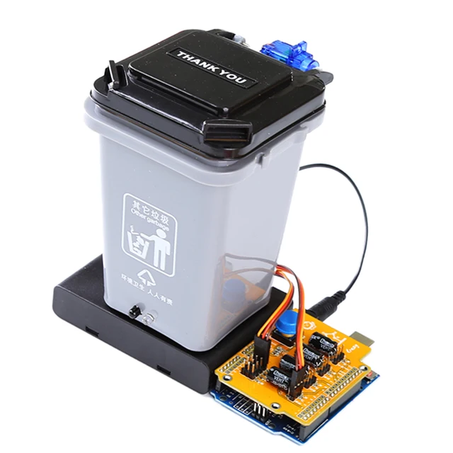 Funny Creative Automatic Trash Can Robot Toys Children’s Programming DIY Kit Xmas Gift 5