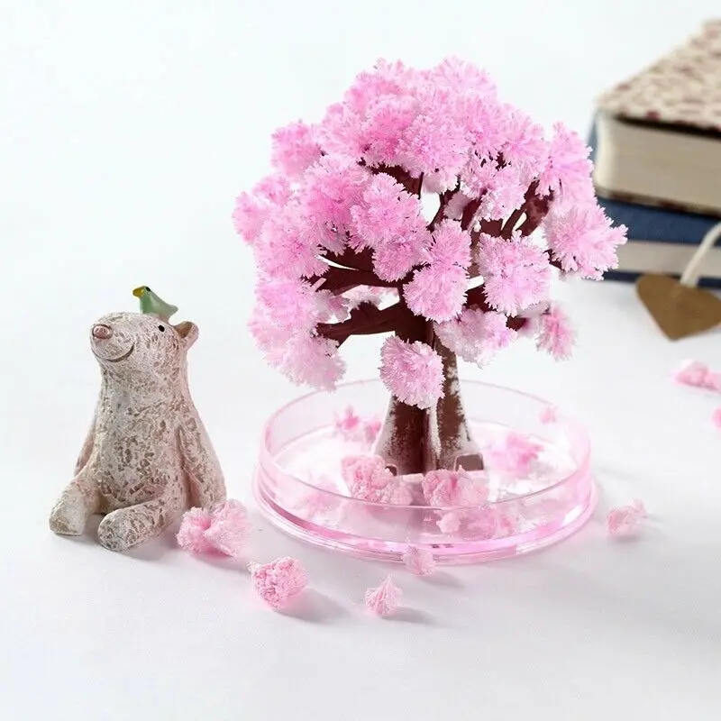 Cherry Tree Новая волшебная Хрустальная Рождественская елка, бумажные украшения, научная игрушка, подарки, рождественские елки - Цвет: Cherry Tree