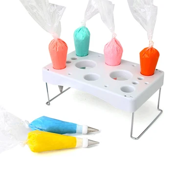 

Icing/Piping Nozzle Tips Bags Stand Holder Shelf Plastic Form For Cake Decorating Cream Fondant Pastry Baking Tools Storage Rack