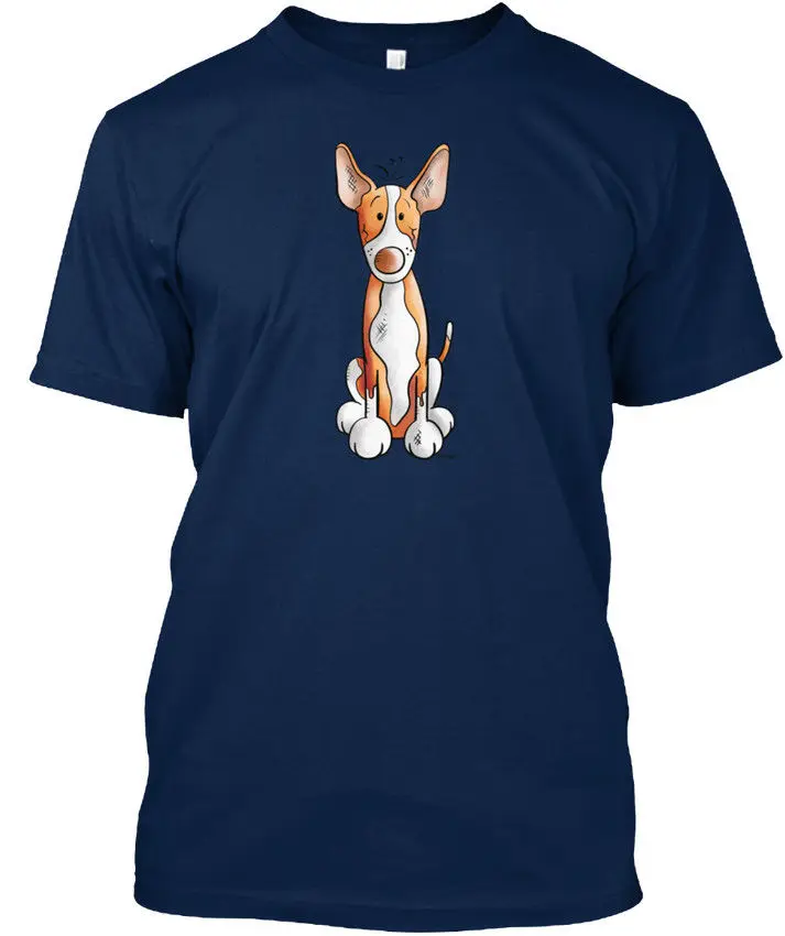 Маленькая Podenco собака мультфильм Stylisches футболка Harajuku топы модная классическая