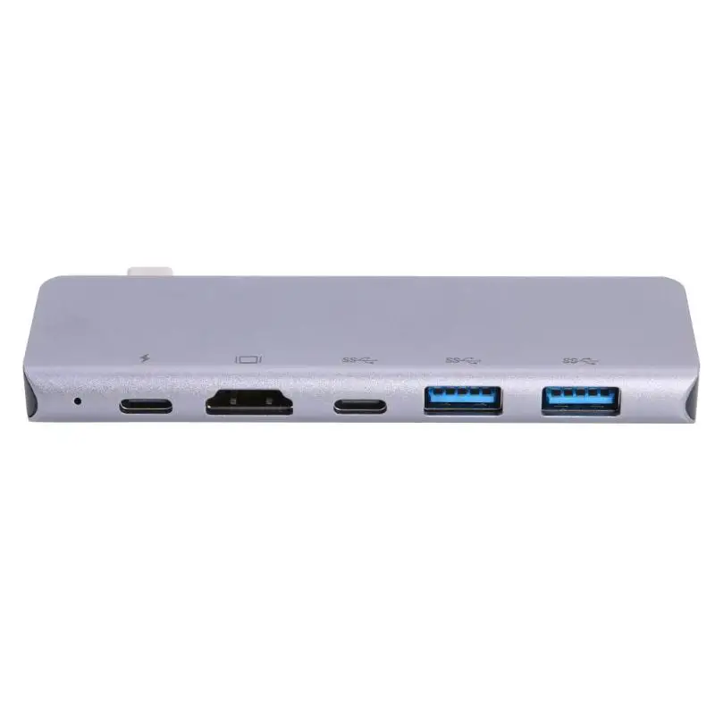 5/7 в 1 USB TYPE-C концентратор USB-C к HDMI USB, для карты памяти TF карта TYPE-C адаптер многофункциональный 4K HDMI usb-адаптер концентратор - Цвет: 5in1 TYPE-C HUBX1 B