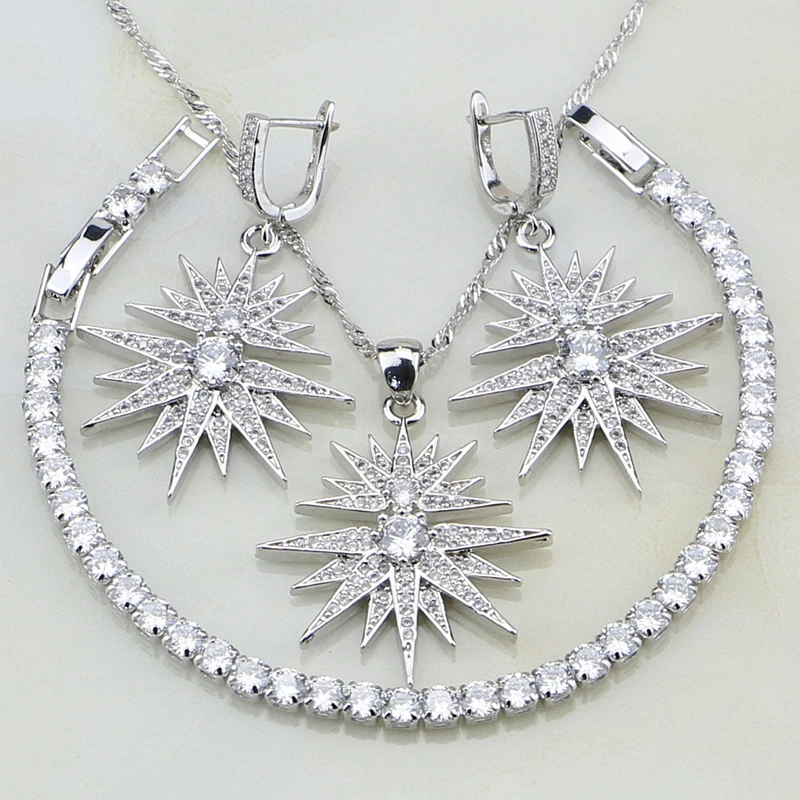 Женский ювелирный комплект из серебра 925 пробы с фианитом|jewelry sets for women|bridal jewelry