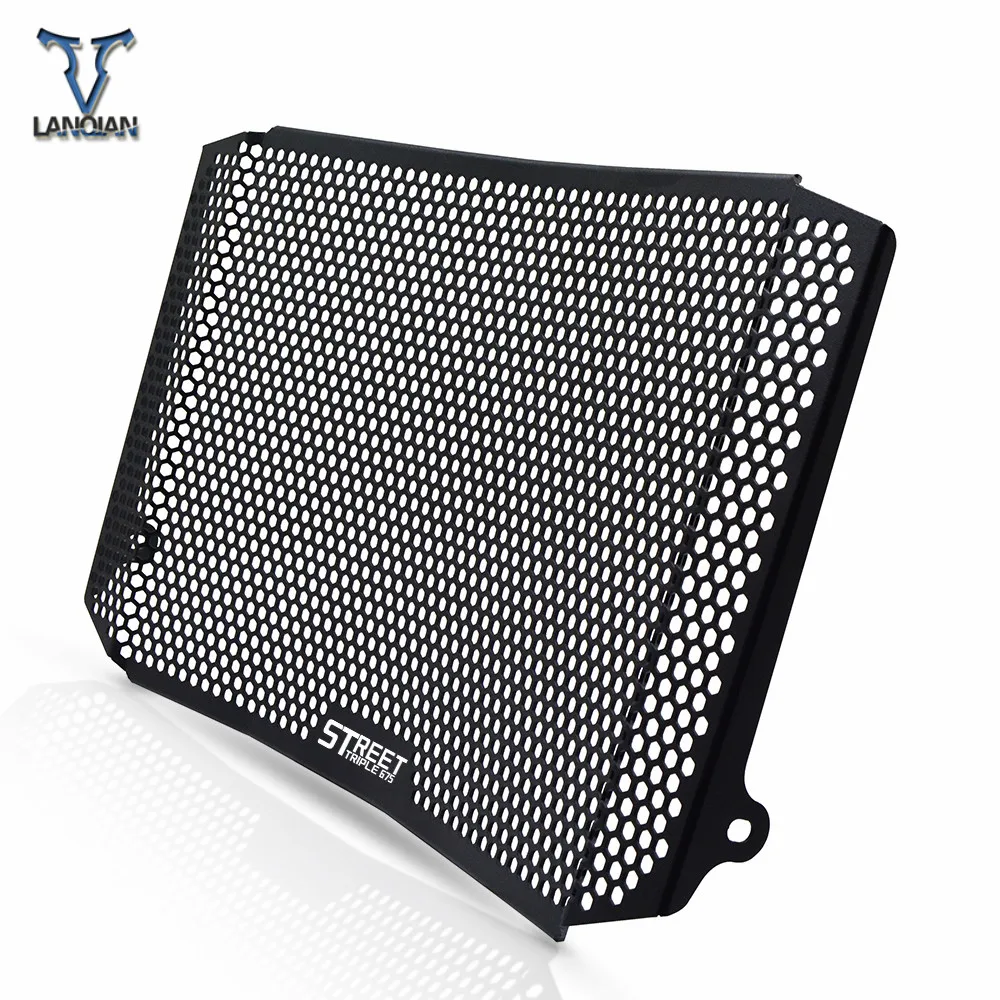 Motorcycle Accessories CNC Radiator Guard Protector Grille Grill Cover For Triumph Street Triple 675 RX Radiator Guard 2015-2016