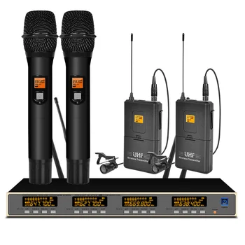 

Professional UHF wireless microphone system handheld microphone lavalier microphone for stage microphone wireless