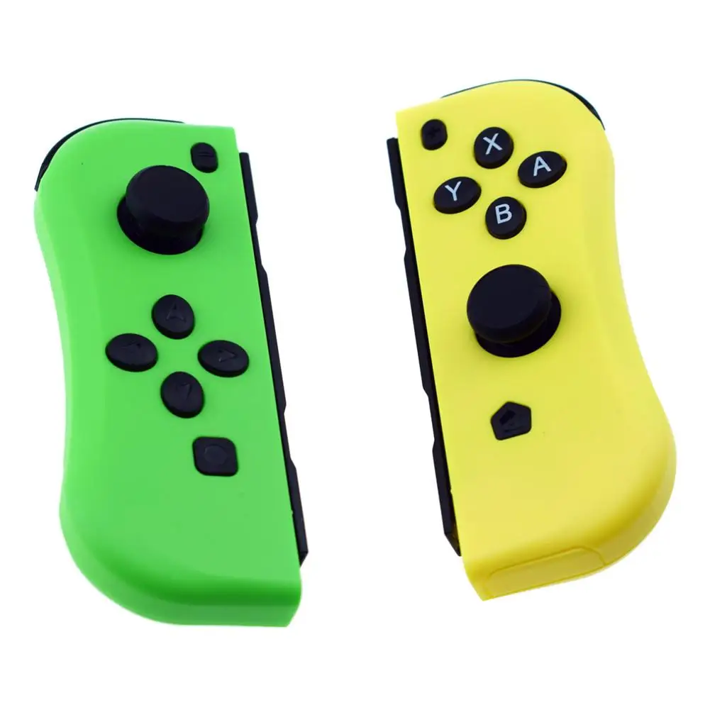 Переключатель джойстики JOY-CON беспроводной игровой контроллер Bluetooth ручка переключателя геймпад беспроводной игровой контроллер 8579 - Цвет: Green yellow