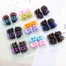 Южная Корея акриловый цвет детский зажим для волос желе цвет маленький взрыв боковой зажим 2 юаней магазин аксессуары