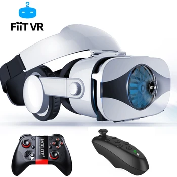 

Fiit VR 5F headset version Fan cooling virtual reality glasses 3D glasses Deluxe Edition helmets smartphone Optional controller