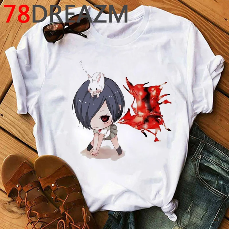 

Tokyo Ghoul anime T Shirt Women Ulzzang 90s harajuku tshirt 2020 hip hop kawaii Kaneki Ken funny graphic t-shirts female