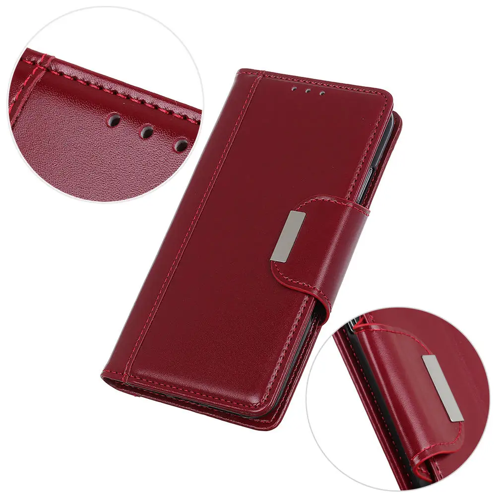 Для Xiaomi mi 9 8 se 9t pro Магнитный чехол для телефона для mi CC9E CC9 8 A3 A2 Lite роскошный кожаный кошелек чехол с флип-стойкой - Цвет: ZG- Red