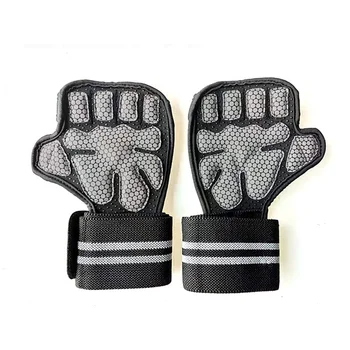 

New 1 Pair Weight Lifting Training Gloves Women Men Hand Palm Protector Gloves Fitness Sports Bodybuilding Gymnastics Grips Gym