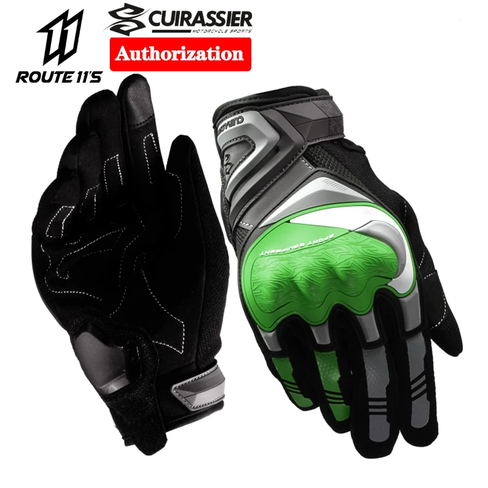 Cuirassier Touchscreen Night Reflective Motorcycle Full Finger Gloves Protective Racing Biker Riding Motorbike Moto Motocross | Автомобили