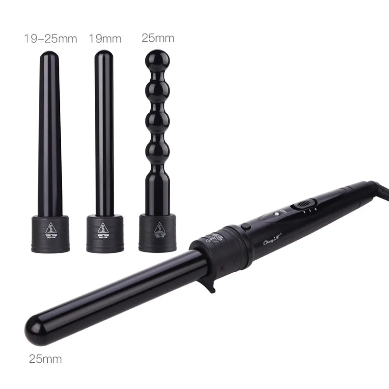 

5 in 1 Interchangeable Hair Curling Iron Machine Ceramic Hair Curler Multi-size Roller Heat Temperature Control Curling Iron