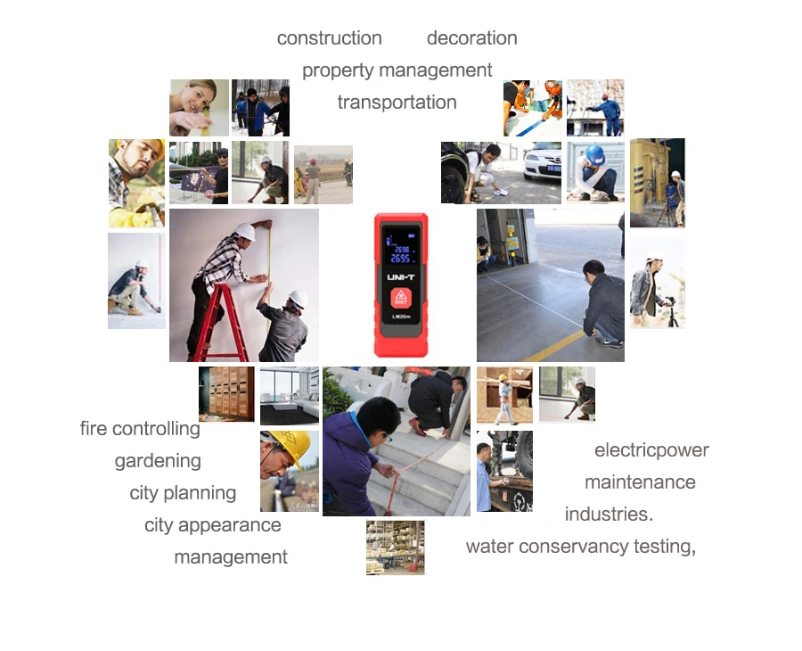 UNI-T Mini Digital Laser Rangefinder Distance Meter 20m 40m Range Finder Trena Laser Tape Measure Building Ruler Tool UNI-T Mini Digital Laser Rangefinder Distance Meter 20m 40m Range Finder Trena Laser Tape Measure Building Ruler Tool