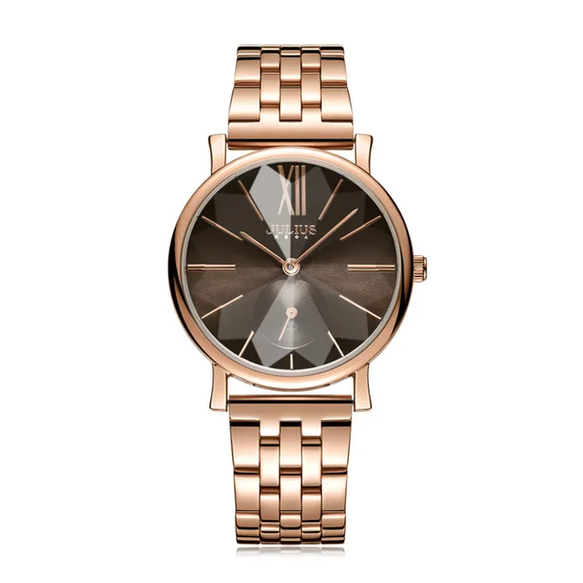 Rosegold Coffee Juli часы модные классические часы JA-1144 женская одежда атмосферный классический ремень - Цвет: Rosegold Coffee