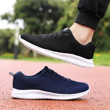 

Brand 2021 New Fashion Sneakers Stretch Fabric Breathable Casual Shoes Man Low Cut Light Lace-Up High Quality Running Shoes Man
