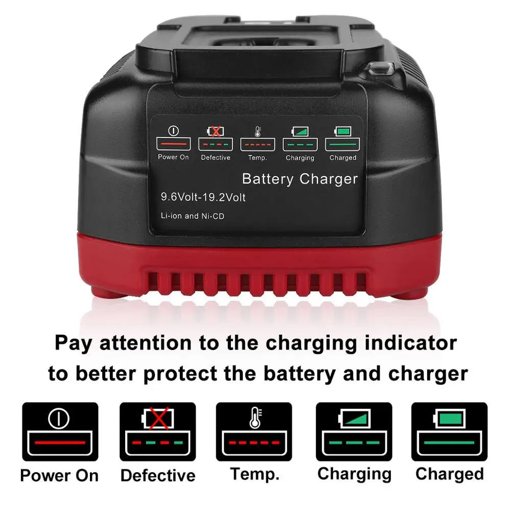 9.6V-19.2V 2A Smart Battery Charger Adapter for Craftsman Ni-CD/Li-ion Batteries 11375 11376 130279005 315.PP2011 Charger