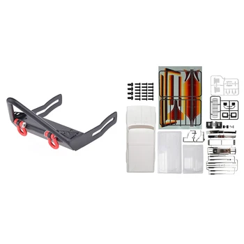 

Metal Stinger Front Bumper for 1/10 Axial SCX10 for Traxxas TRX4 D90 CC01& Hard Plastic Body Car Shell 31m Wheelbase