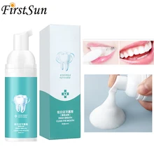 Очищающий мусс для отбеливания зубов, свежая сияющая зубная паста, свежее дыхание, удаление налета, пятен ярких зубов, портативный стоматологический инструмент, 60 г