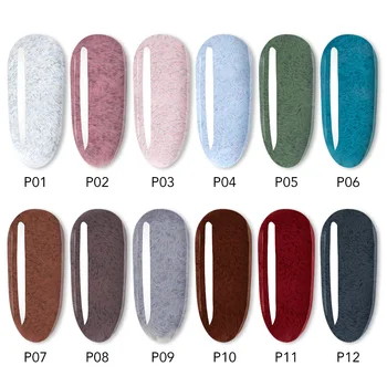 

12colors/kit Faux Fur Gel Polish Venalisa Painting Gel 5ml Nail Salon Luxury Fur Effect Soak Off UV LED Nail Lacquer Manicure