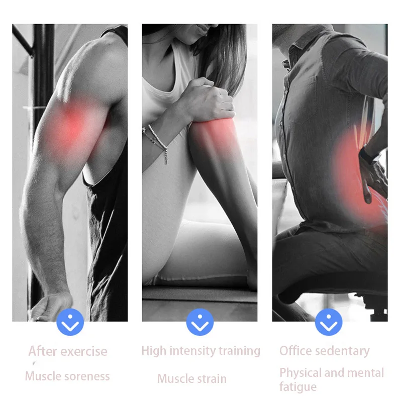 Massage Gun Muscle Massage Gun Sport Therapy Massager Body Relaxation Pain Relief Slimming Shaping Massager 4 Heads With Bag